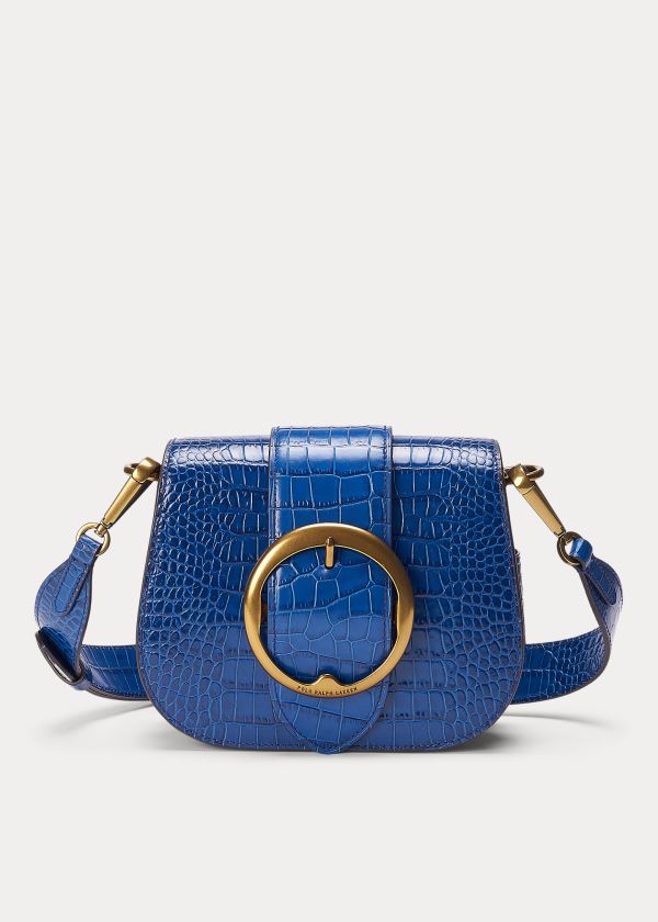 Women's Polo Ralph Lauren Crocodile-Print Lennox Bag | 908654AVY